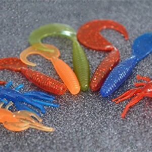 PWWDADA 275pcs Fishing Lure Set Including Frog Lures Soft Fishing Lure Hard Metal Lure VIB Rattle Crank Popper Minnow Pencil Metal Jig Hook for Trout Bass Salmon with 1 Free Tackle Box