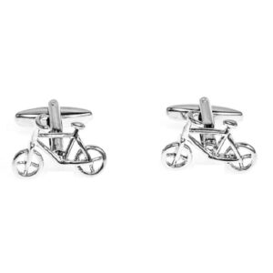 MRCUFF Bicycle Bike Cycling Cyclists Pair Cufflinks in a Presentation Gift Box & Polishing Cloth