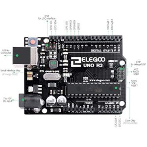 ELEGOO UNO R3 Board ATmega328P with USB Cable(Arduino-Compatible) for Arduino