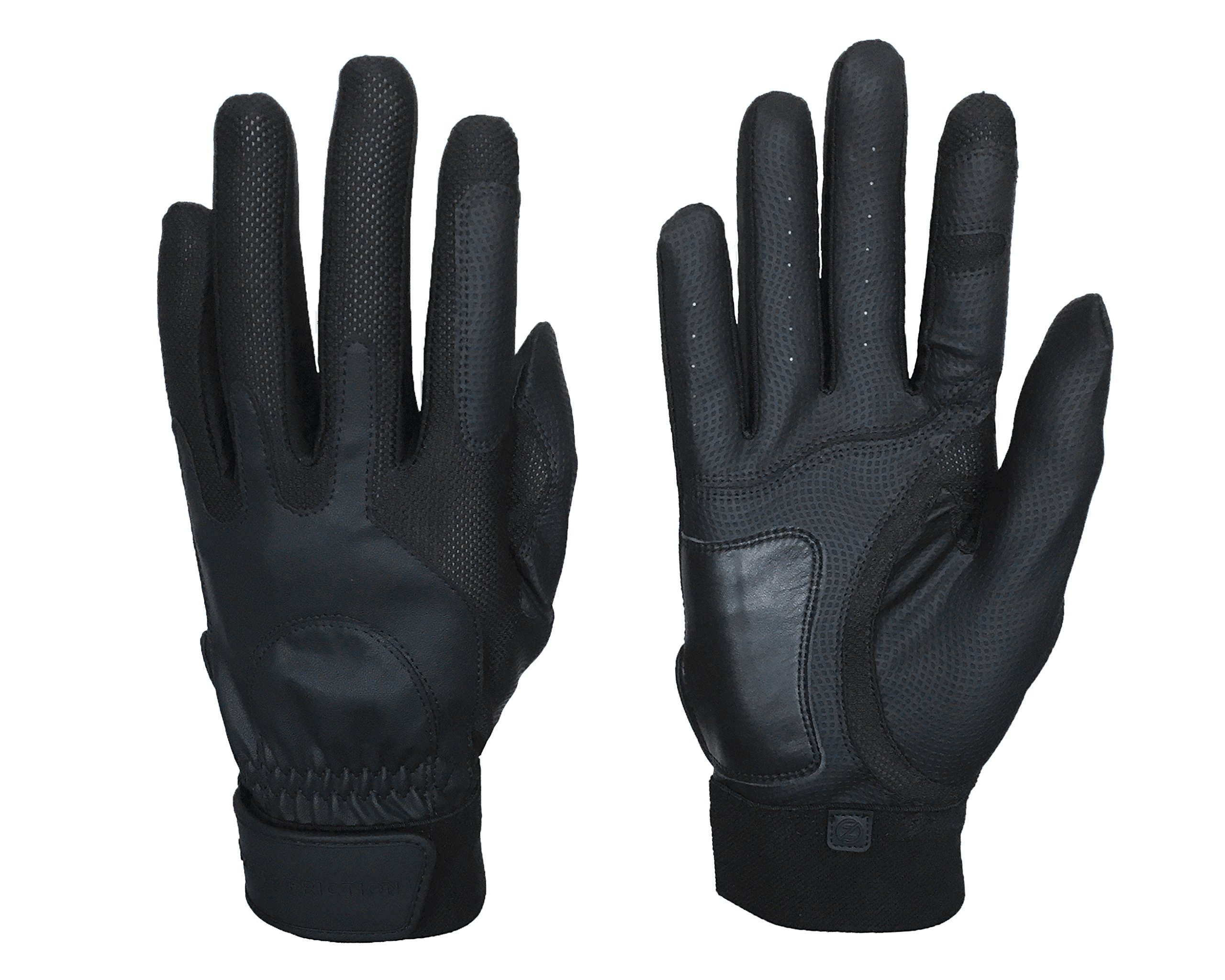 Zero Friction Sportsman's Gloves Black (Pair), Great for Hunting, Fishing, Camping, and Shooting, Universal-Fit