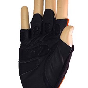 Zero Friction Men's Fitness Gloves with Strap, One Size, Orange