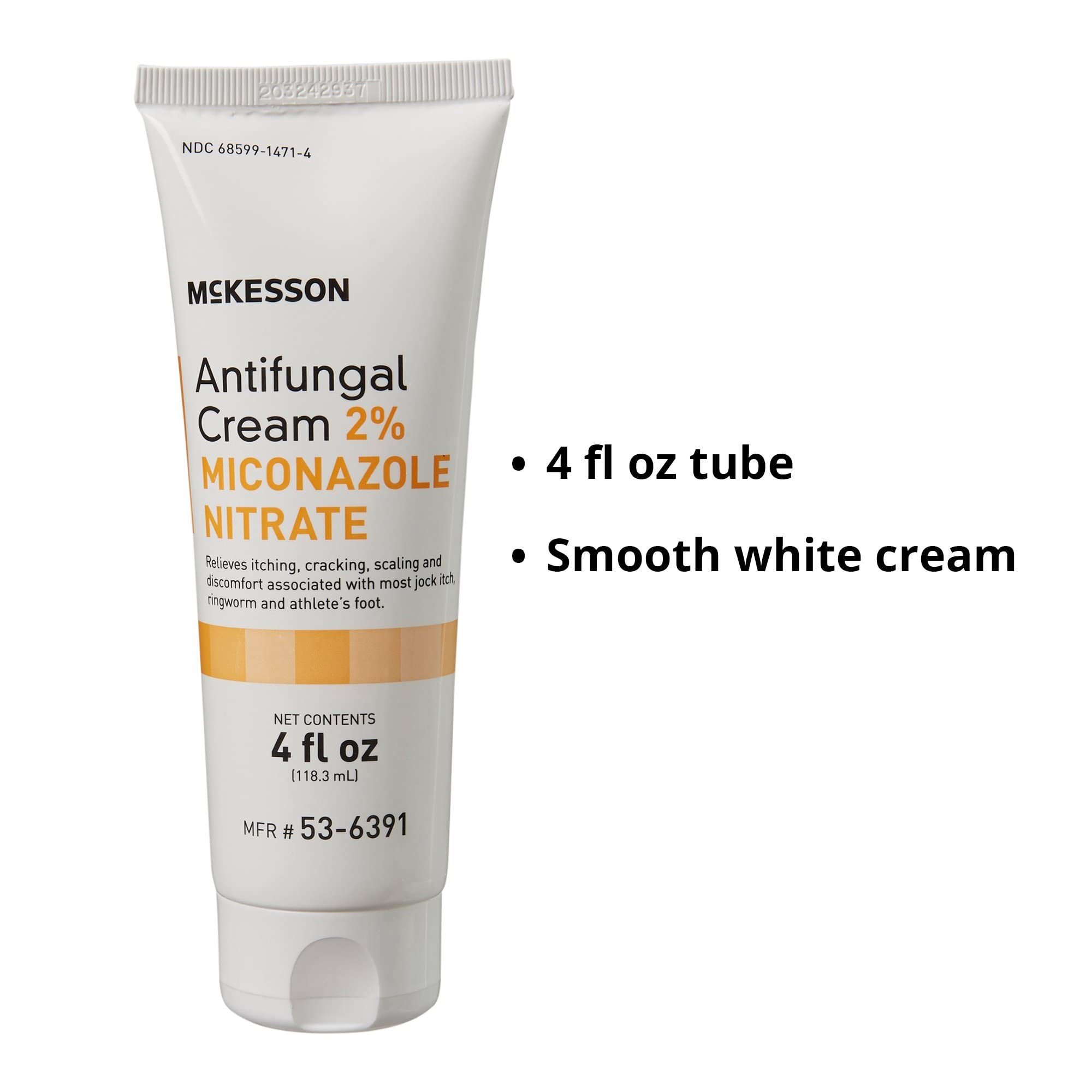 McKesson Antifungal Cream 2% Miconazole Nitrate Cream 4oz Tube (Each), 6391 (Formerly Repara Antifungal Cream)