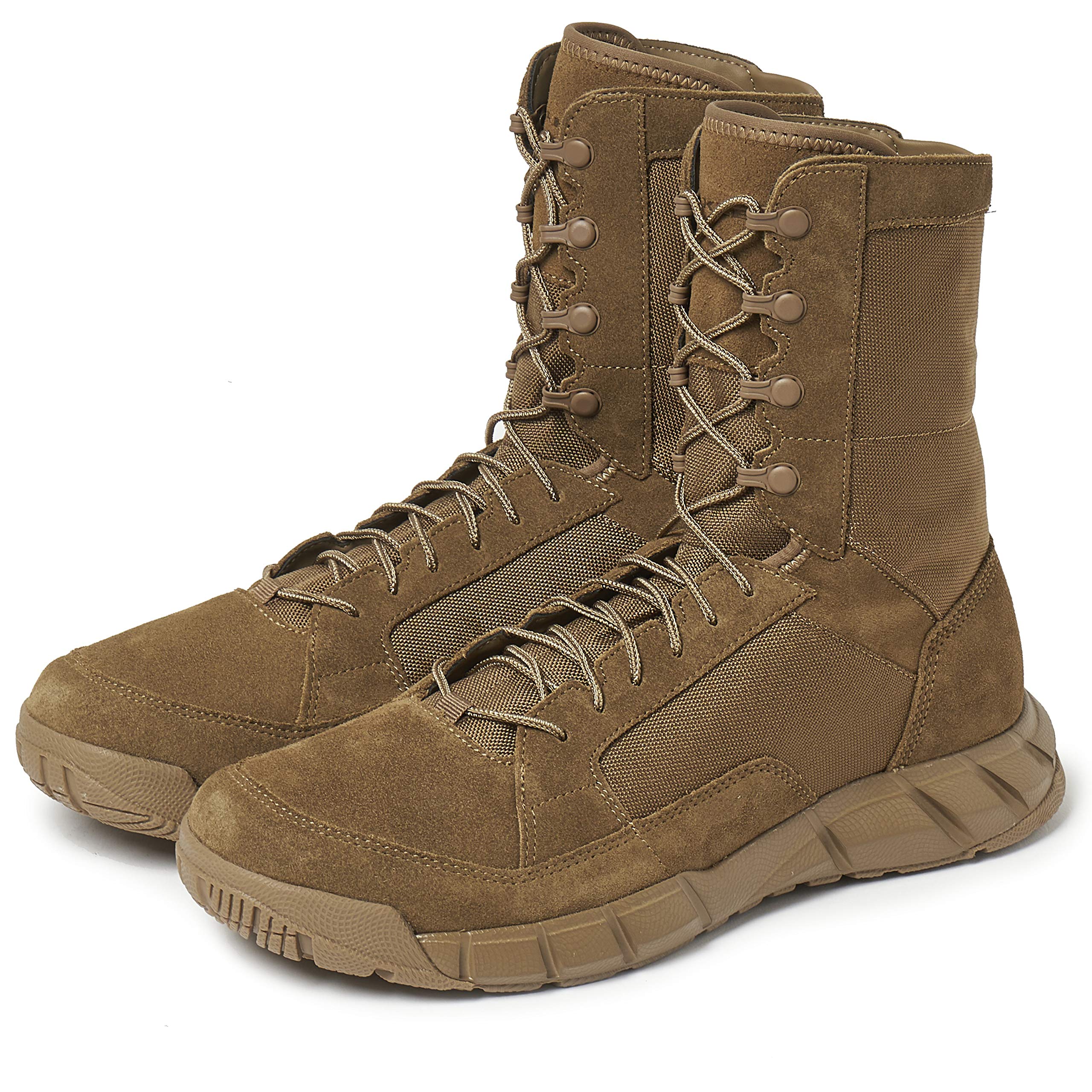 Oakley Men's Coyote Leather Light Assault Boot 2 with Nylon Laces Lock System and Breathable Synthetic Material Sized 6