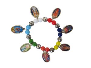 bracelet with seven archangels medals angels pulsera de los siete arcángeles