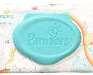 Pampers Sensitive Wipes Travel Pack 56 Count (Pack of 3)