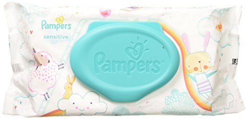 Pampers Sensitive Wipes Travel Pack 56 Count (Pack of 3)