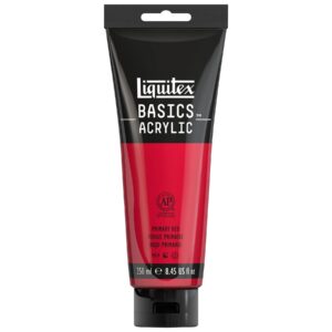 Liquitex BASICS Acrylic Paint, 250ml (8.5-oz) Tube, Primary Red