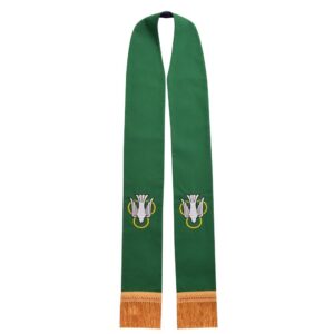 BLESSUME Church Pastor Reversible Stole with Tassels (Green and Purple)