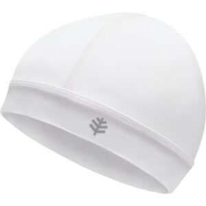 Coolibar UPF 50+ Unisex Hubbard UV Skull Cap - Sun Protective (Large/X-Large- White)