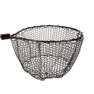 Collapsible Fishing Net - 56-Inch Retractable Landing Net with Telescopic Pole - Fishing Equipment for Catch-and-Release by Wakeman (Gold)