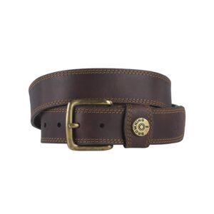 browning mens belt, leather slug (brown), 36 us