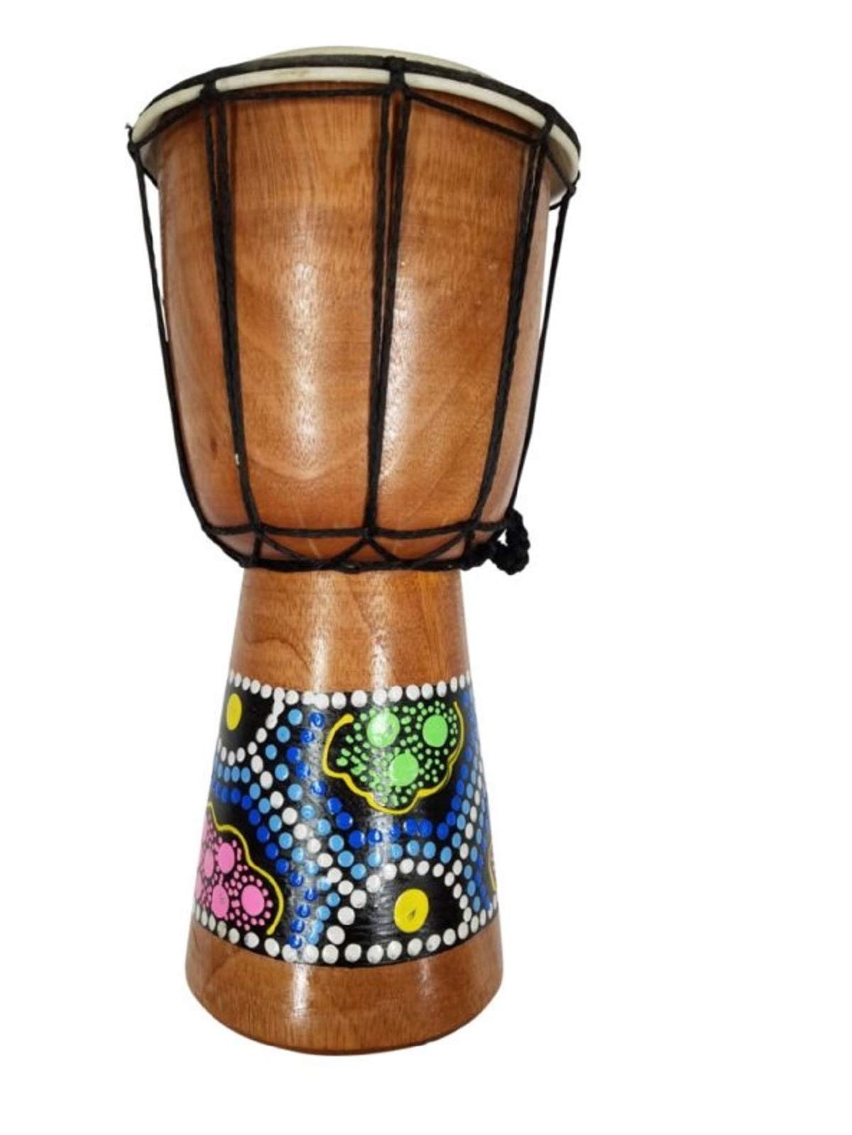 Djembe Drum- African Percussion Drum, Bongo Hand Drum Professional Sound (7")