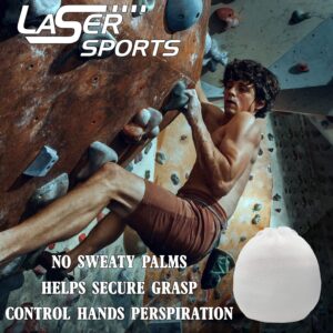 Laser Sports Chalk Ball Sock - Great for Weightlifting and Powerlifting - Increase Your Grip While Rock Climbing and Performing Gymnastics - for Men and Women - 3oz