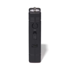 VIPERTEK VTS-881 Micro Stun Gun for Self Defense Rechargeable with LED Flashlight, Black