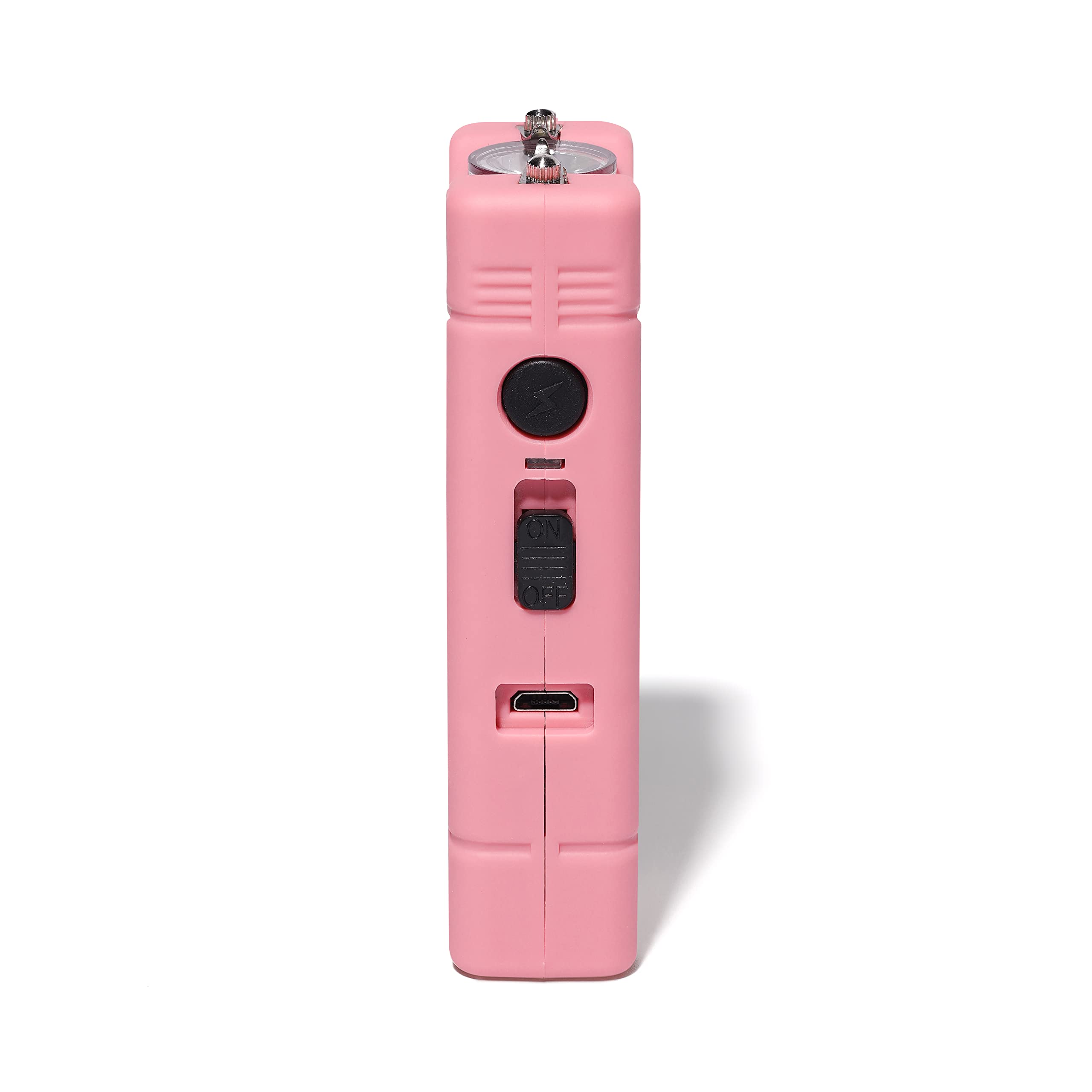 VIPERTEK VTS-881 Micro Stun Gun for Self Defense Rechargeable with LED Flashlight, Pink