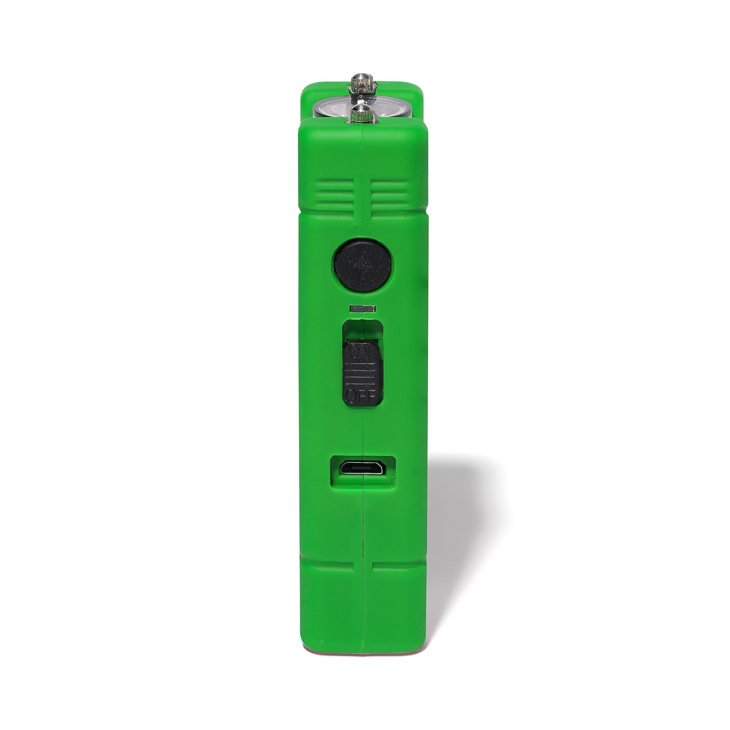 VIPERTEK VTS-881 Micro Stun Gun for Self Defense Rechargeable with LED Flashlight, Green