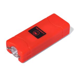 VIPERTEK VTS-881 Micro Stun Gun for Self Defense Rechargeable with LED Flashlight, Red