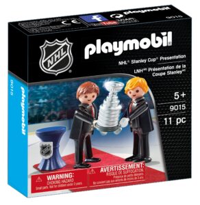 playmobil nhl stanley cup presentation set, white