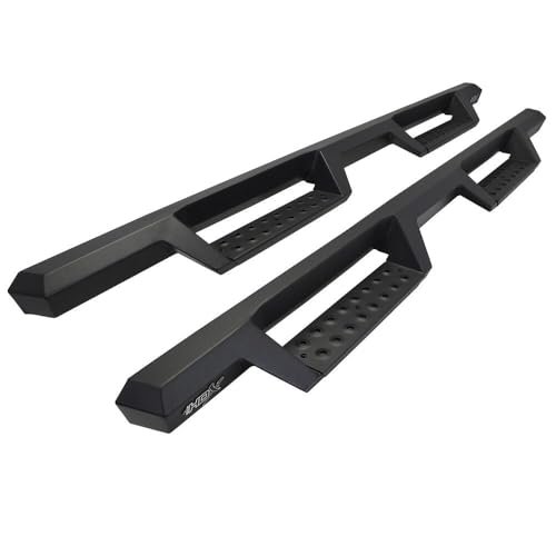 Westin 56-13725 HDX Drop Nerf Step Bars fits 2007-2018 Silverado Sierra 1500 2007-2019 2500 3500 Crew Cab (Excl. 2007 Classic) Textured Black 1 Pair