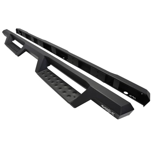 Westin 56-13725 HDX Drop Nerf Step Bars fits 2007-2018 Silverado Sierra 1500 2007-2019 2500 3500 Crew Cab (Excl. 2007 Classic) Textured Black 1 Pair