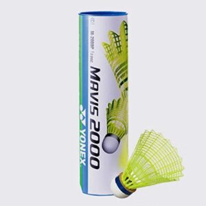 yonex mavis 2000 nylon yellow badminton shuttlecock (10 tubes pkg)