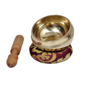 Dharma Store - Tibetan Meditation Singing Bowl - With Mallet & Silk Cushion