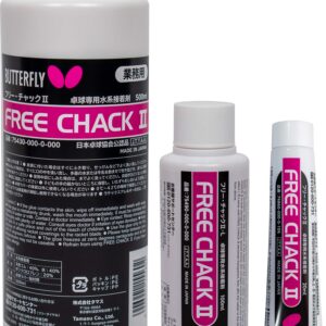 Butterfly Free Chack II Table Tennis Racket Glue - Designed Specifically for use with Spring Sponge Rubber Like Tenergy and Dignics - Available in 20 ml, 100 ml, or 500 ml, White