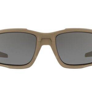 Oakley Men's OO9329 Ballistic Shocktube Rectangular Sunglasses, Terrain Tan/Grey, 61 mm