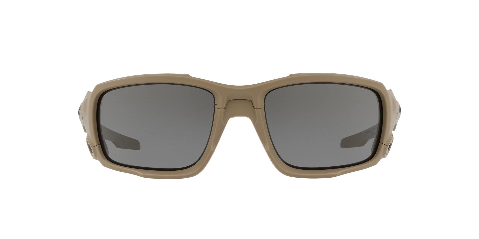 Oakley Men's OO9329 Ballistic Shocktube Rectangular Sunglasses, Terrain Tan/Grey, 61 mm