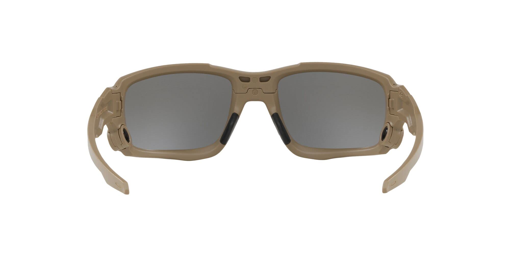 Oakley Men's OO9329 Ballistic Shocktube Rectangular Sunglasses, Terrain Tan/Grey, 61 mm