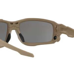 Oakley Men's OO9329 Ballistic Shocktube Rectangular Sunglasses, Terrain Tan/Grey, 61 mm