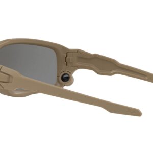 Oakley Men's OO9329 Ballistic Shocktube Rectangular Sunglasses, Terrain Tan/Grey, 61 mm