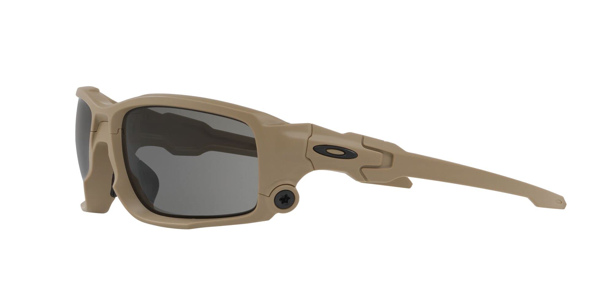 Oakley Men's OO9329 Ballistic Shocktube Rectangular Sunglasses, Terrain Tan/Grey, 61 mm