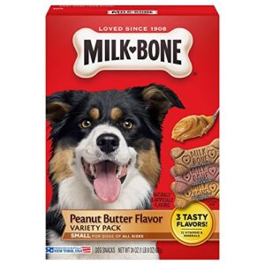 milk-bone peanut butter flavor dog treats variety pack - small/medium - 24-ounce (799247)