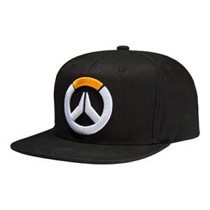 jinx overwatch frenetic snapback baseball hat, black, adult size