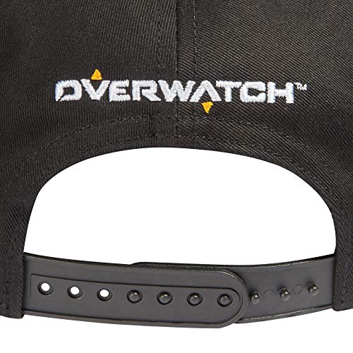 JINX Overwatch Frenetic Snapback Baseball Hat, Black, Adult Size