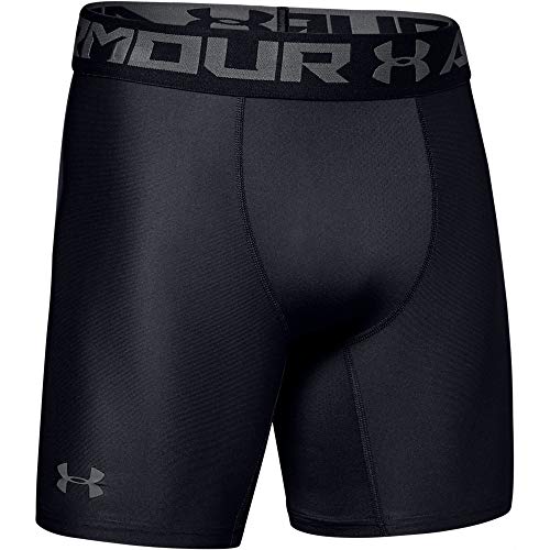 Under Armour Men's HeatGear Armour Mid Compression Shorts MD Black