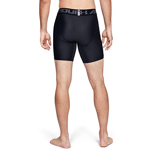 Under Armour Men's HeatGear Armour Mid Compression Shorts MD Black