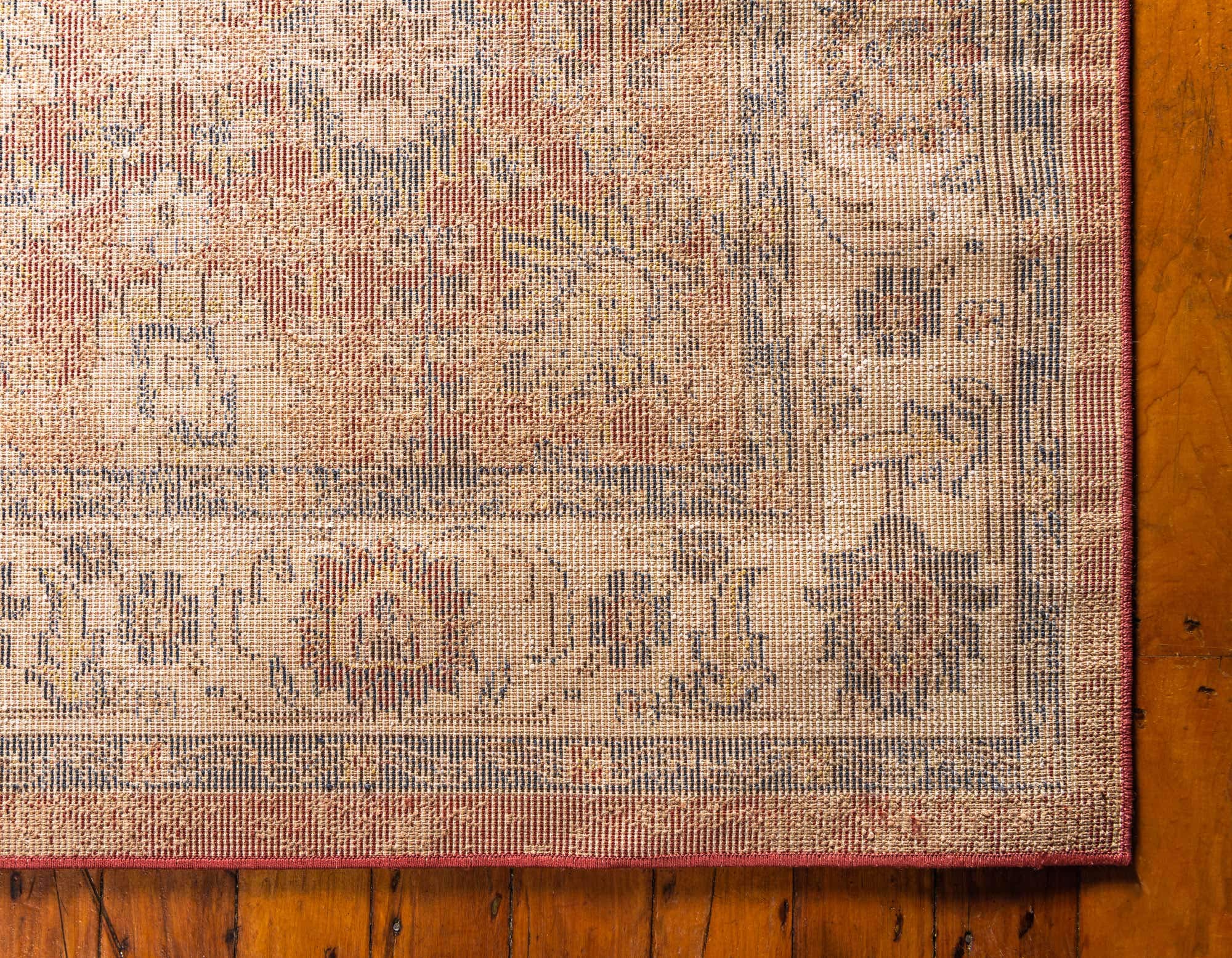 Unique Loom Utopia Collection Traditional Classic Vintage Inspired Area Rug with Warm Hues, 8' x 10' Rectangle, Terracotta/Blue