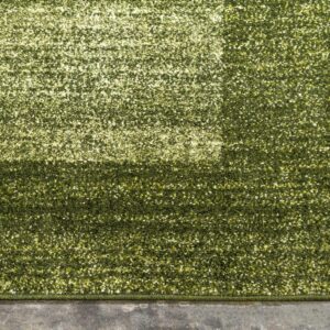 Unique Loom Del Mar Collection Area Rug - Abigail (5' 3" x 8' Rectangle, Light Green/ Ivory)