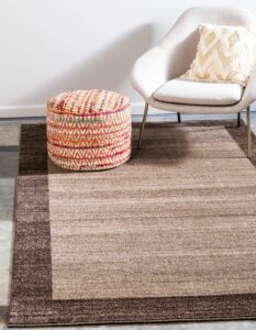 unique loom del mar collection area rug - abigail (10' x 13' 1" rectangle, light brown/ beige)