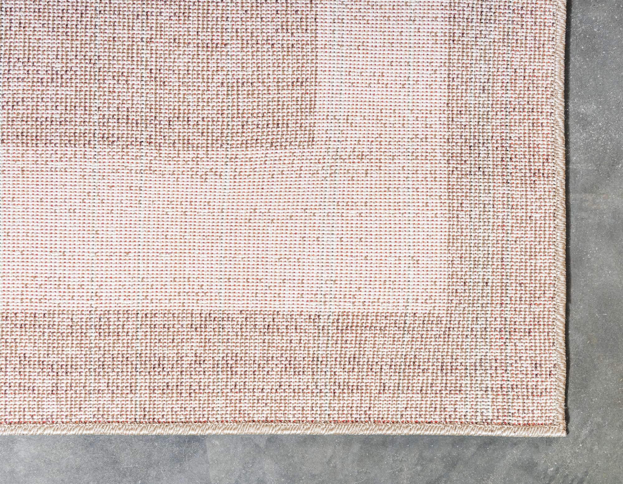 Unique Loom Del Mar Collection Area Rug - Maria (7' 1" x 10' Rectangle, Light Brown/ Ivory)