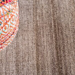 Unique Loom Del Mar Collection Area Rug - Abigail (10' x 13' 1" Rectangle, Light Brown/ Beige)