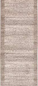 Unique Loom Del Mar Collection Area Rug - Abigail (2' 7" x 10' Runner, Beige/ Ivory)