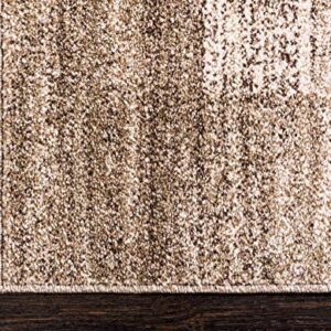 Unique Loom Del Mar Collection Area Rug - Abigail (2' 7" x 10' Runner, Beige/ Ivory)