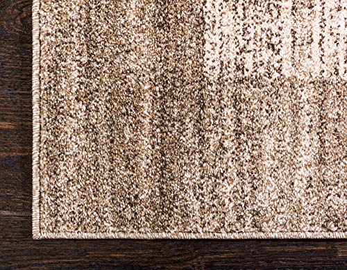 Unique Loom Del Mar Collection Area Rug - Abigail (2' 7" x 10' Runner, Beige/ Ivory)