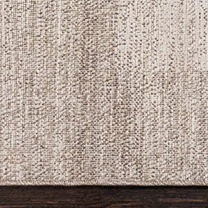 Unique Loom Del Mar Collection Area Rug - Abigail (2' 7" x 10' Runner, Beige/ Ivory)