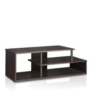 furinno econ low rise tv stand, espresso/black