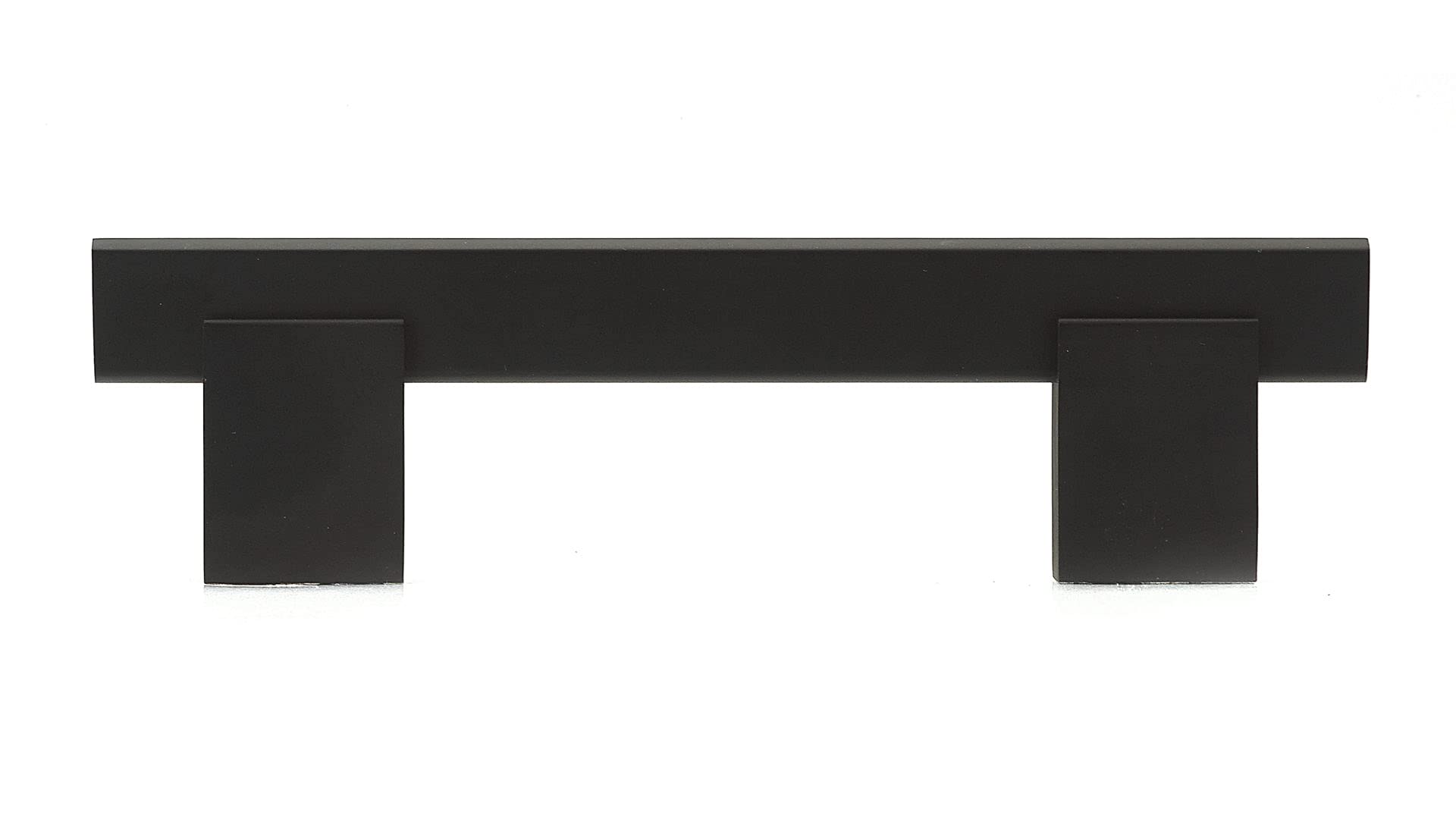 Richelieu Hardware BP905096900 Madison Collection 3 3/4-inch (96 mm) Center-to-Center Matte Black Modern Rectangular Cabinet and Drawer Bar Pull Handle for Kitchen, Bathroom, and Furniture