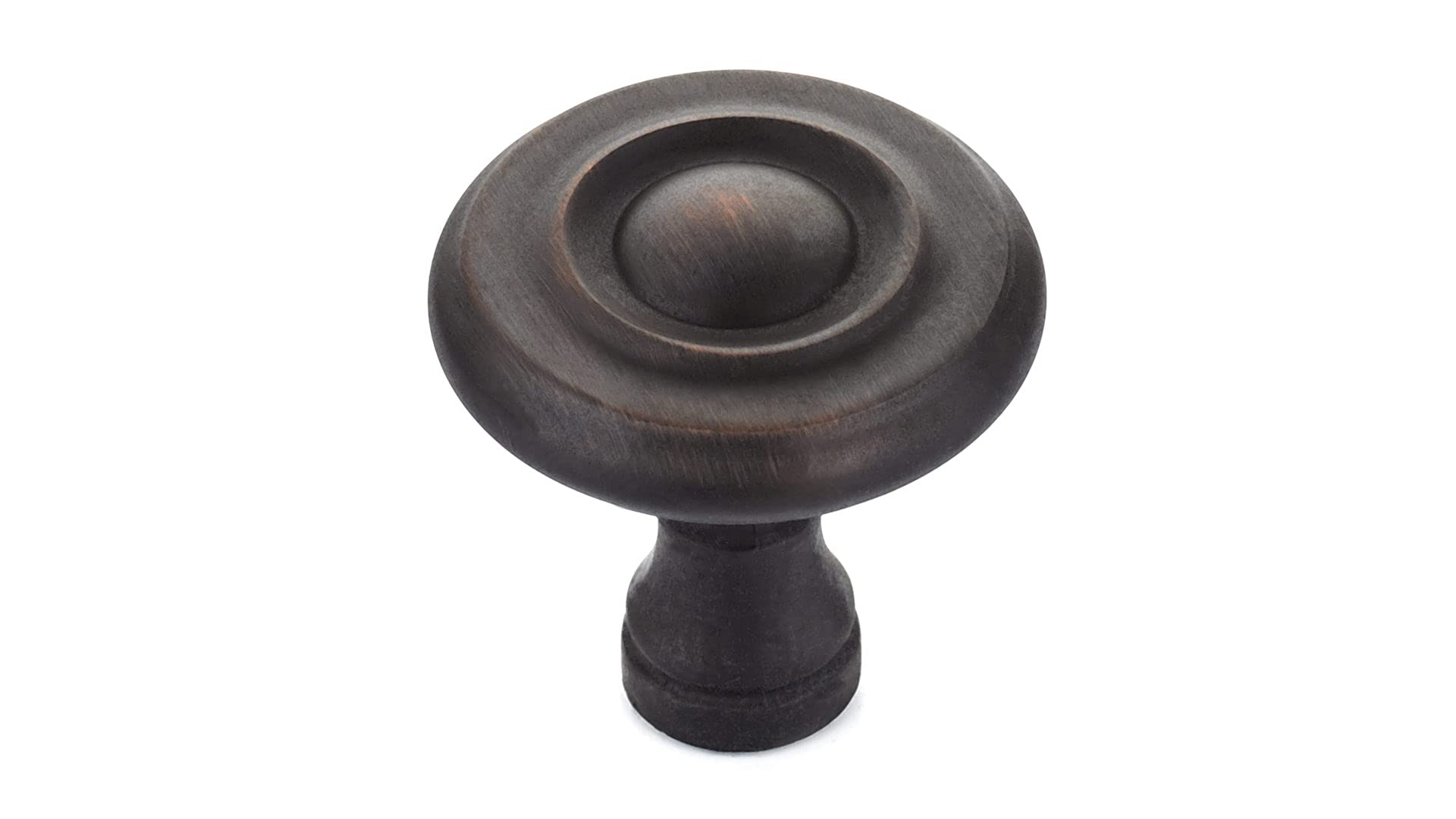 Richelieu Hardware BP74032BORB Boucherville Collection 1 1/4-inch (32 mm) Brushed Oil-Rubbed Bronze Traditional Cabinet and Drawer Knob for Kitchen, Bathroom, and Furniture